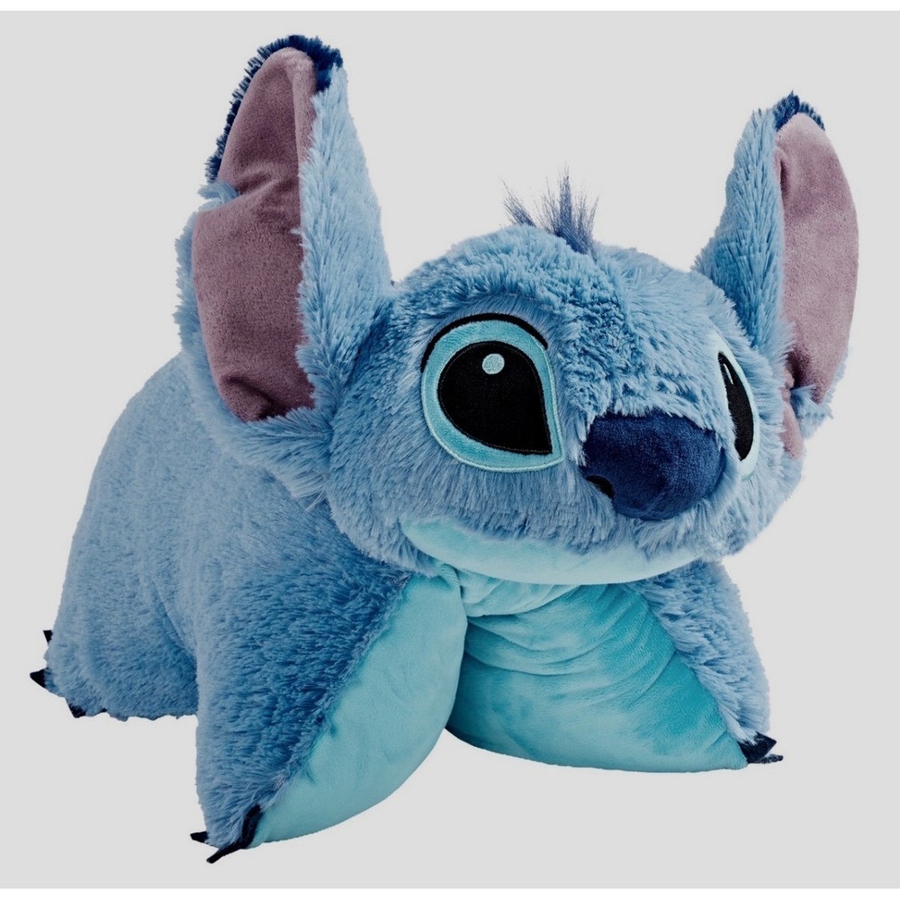 Pillow Pets Disney Stitch Plush Kids Large Blue Excellent Folding Pillow Toy‎